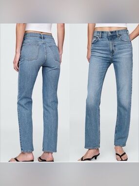 GAP 90s Straight High Rise Jeans 32/14 Light Wash Vintage Fit Classic Denim